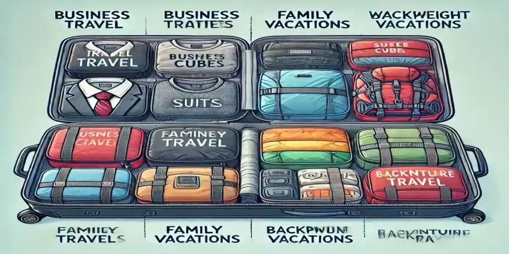 Packing Cubes for Different Types of Trips